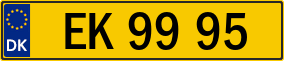 Trailer License Plate